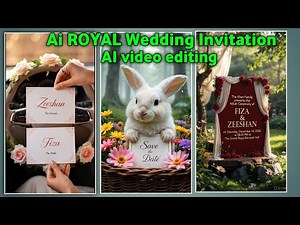 How to Create Royal AI Wedding Invitation Video 2026 ✨ | Google Gemini + Grok AI 💍Tutorial