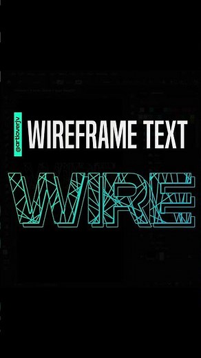 How to create Wireframe Text in Photoshop