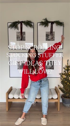 Alli Havrilla on Instagram: "Follow & Comment “GIFT” for stocking stuffer gifts that always get a WOW!🎅🏼. Struggling for a gift idea?! You can’t go wrong with these! My personal favorites are the portable charger, lip stain, hand warmers and cozy socks! Whats yours?!🎄"