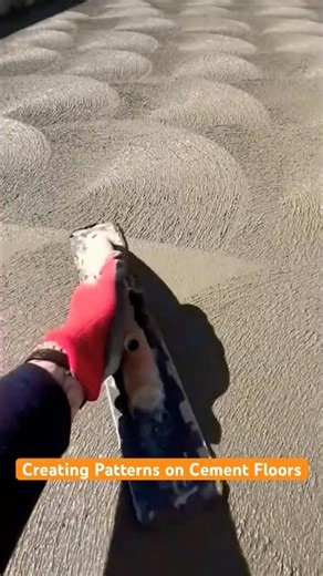 construction skill - Creating Patterns on Cement Floors #cementart