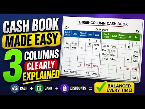 IGCSE & GCSE Accounts - Understanding the IGCSE Three Column Cash Book