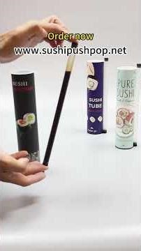 Instructions for using the Sushi Push Up Pop Tube container