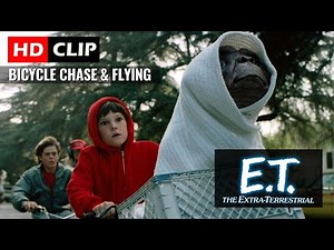 E.T. THE EXTRA-TERRESTRIAL (1982) | Bicycle chase | Flying