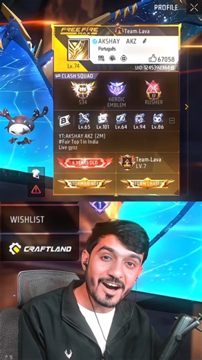 AKSHAY AKZ on Instagram: "Fair Region Top1 🔥 Big YouTubers Shocked 😱 Aura 9999 🔥 Thanks For The Reactions @bossarmyff @gyangaming @eliza_gamingg"