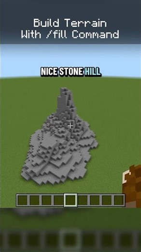 How to build terrain with /fill command #minecraft #commandblock