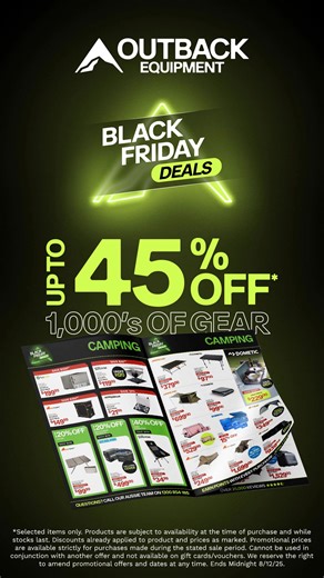 Our biggest deals of the year have landed. Save up to 45% on 1000’s of gear across Camping, 4x4, Caravan, Boating and Fishing.  Catalogue out now. Shop early and beat the rush! | Outback Equipment | Facebook