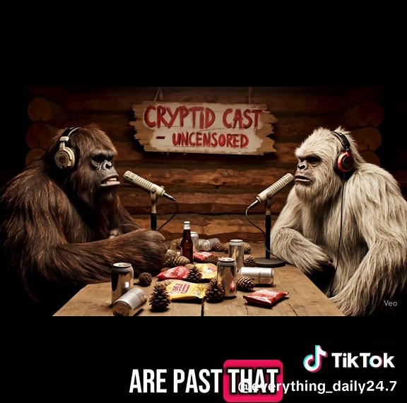 Cryptid Cast Podcast #ai #fyp #veo3 #podcast #bigfoot | podcast