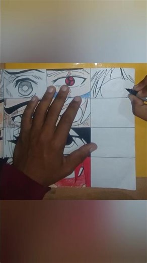 Day 13: Lelouch Eye Grid Sketch — The Geass Awakens 👁️🔥 #anime #viral #shorts #codegeass #lelouch