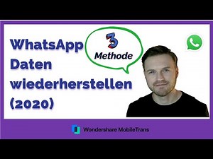3 Methoden zur Wiederherstellung von WhatsApp-Nachrichten auf iPhone/Android-Telefonen (2020)
