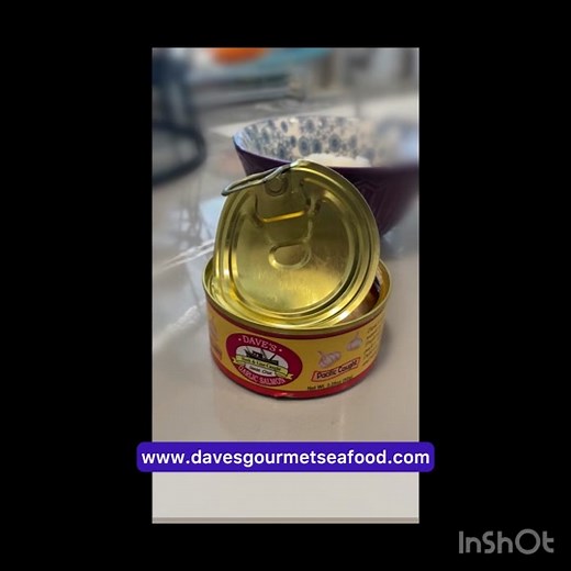 Dave’s Gourmet Seafood featuring 3.25oz Garlic King Salmon Fillet beautiful red color buttery flaky texture fresh caught incredible flavor ezopen lid sink a fork and Enjoy! www.davesgourmetseafood.com