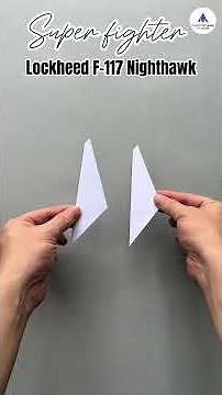 How to make Super Fighter Lockheed F 117 Nighthawk Paper Plane Tutorial ORIGAMI EASY