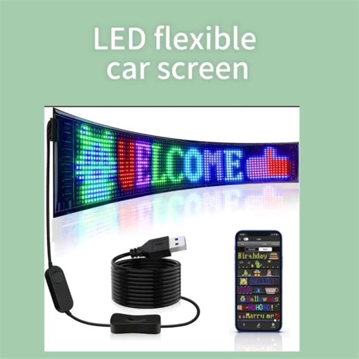 LED flexible car screen👀 #art