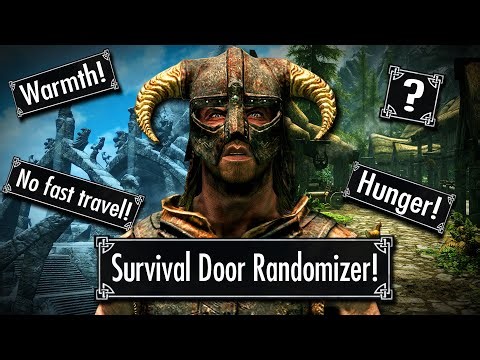 Skyrim but EVERY Door is Randomized in Survival Mode!