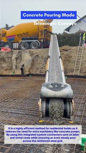 Concrete Pouring Made Telescopic Conveyor