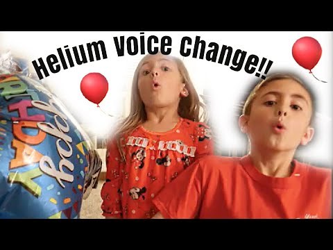 Funny Helium Voices! / Inhaling Helium Balloons as a Family / Family Fun!