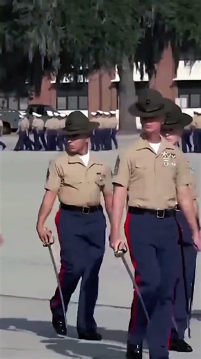 USCM The commander reviews the honor #marinecorps #army #marinecourses #bootcamp #military #marine