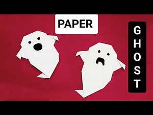 Easy Origami Ghost | How to Make Paper Ghost - Tutorial