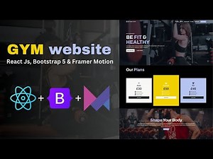💪 React Gym Website using React Js, Bootstrap 5 & Framer Motion
