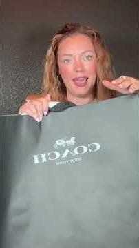 Unbox my new #coach handbag with me!