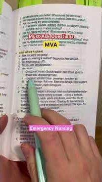 Motor Vehicle Accident: Must ask questions for new emergency nurses #ernurse