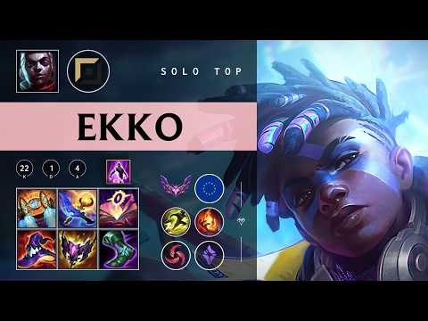 Ekko Top vs Pantheon - EUW Master Patch 26.04