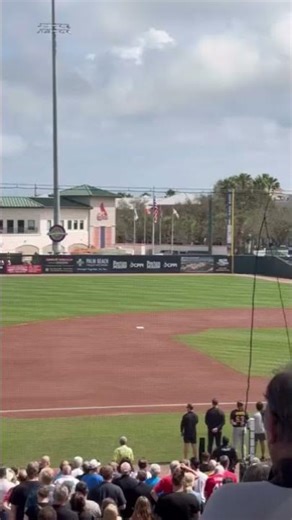 MLB Spring training. National Anthem #mlb #pittsburghpirates #usa