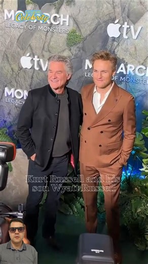 Kurt Russell and his son Wyatt Russell on the red carpet #kurtrussell