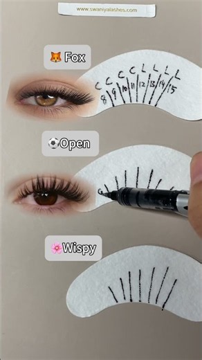 Lash Mapping For Fox Eye, Open Eye & Wispy Lash Styles ✨