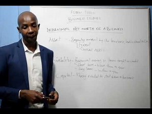 Form Three Business Studies -(Determining Networth Of A Business)