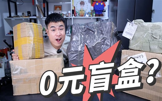 号称不需要一分钱的免费盲盒，80斤只要200元快递费，能开到什么
