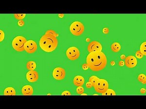 Slightly Smiling Face Emoji 🙂 | Green Screen | HD | ROYALTY FREE
