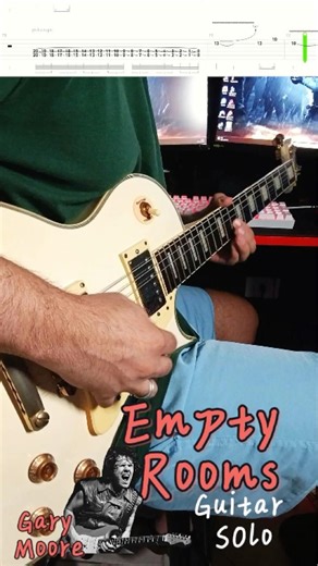 The Magic of Gary Moore pt2 – Empty Rooms | Guitar Solo Cover With Tabs