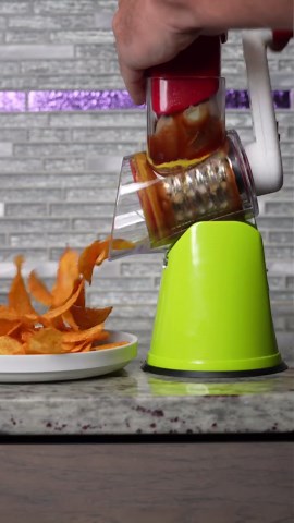 Homemade red Takis and chips