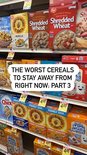 4.6K views · 25 reactions | Some cereal might be much worse than you thought. But how do you know which ones are potentially problematic? https://www.eatthis.com/worst-breakfast-cereals/ | Eat This, Not That! | Facebook