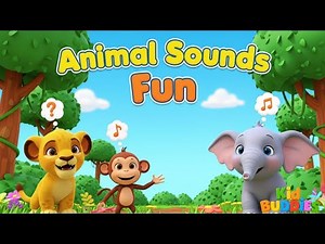 Learn Animal Sounds in 3D | Fun Educational Video for Kids