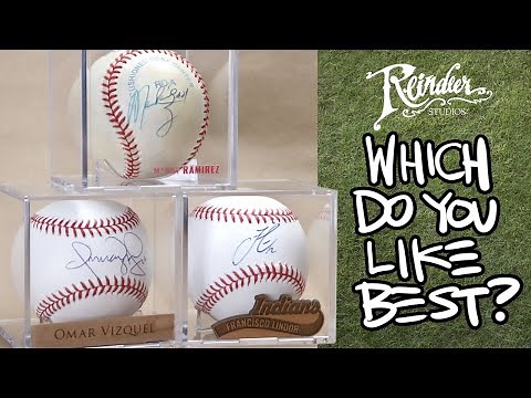 Laser Engraving Autographed Baseball Cube Labels
