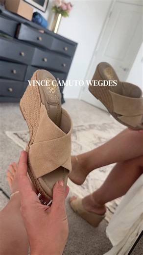 These wedges are gorgeous! #wedges #vincecamuto #espadrilles #qvc #tiktokshopcreatorpicks