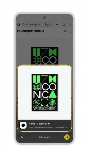 Save things you love to Essential Space using Share Sheet.