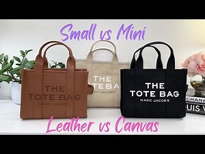 MARC JACOBS The Tote Bag | Comparison of the Small, Mini, Leather & Canvas