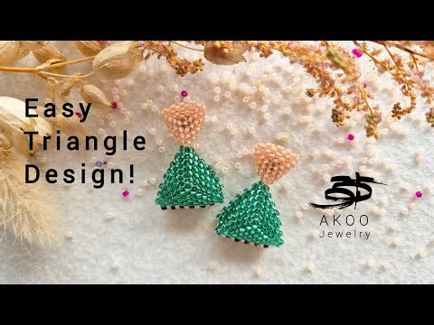 DIY Beaded Triangle Earrings | Easy Tutorial for Beginners & Beyond!