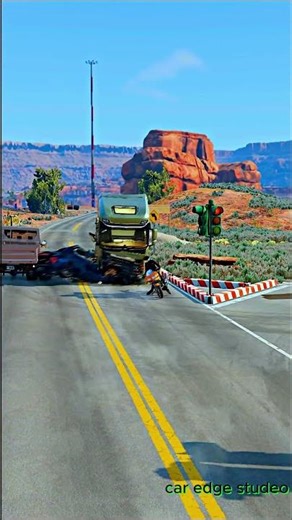 Realistic Highway Car Crashes 30#