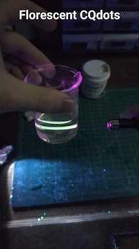 Fluorescent Carbon Quantum Dots at home - my quick and dirty method.