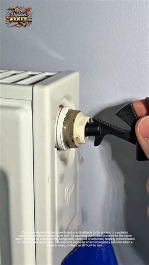 Smart Radiator Valve Fix in Seconds 🔧 | Stop Leaks Fast Without Tools