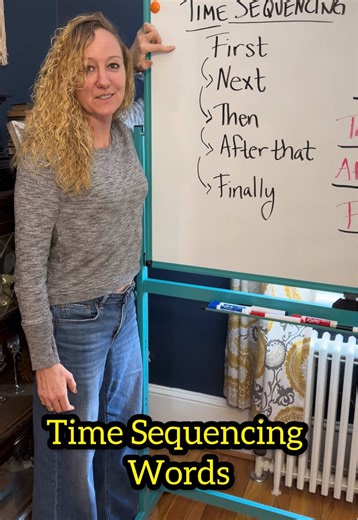 Time Sequencing Words Follow for daily English practice! #english #learnenglish #englishteacher #englishvocabulary #ingles