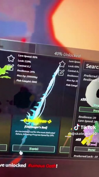 Ruinous Oath Rod in Roblox Gameplay