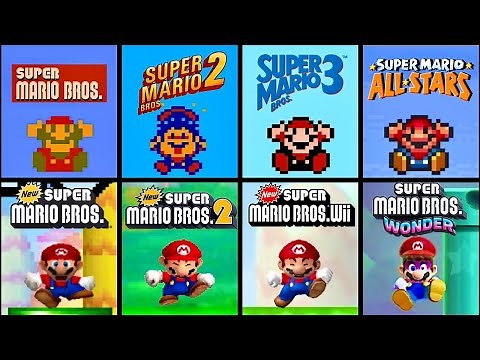 Evolution of Super Mario Bros. Series GAME OVER Screens