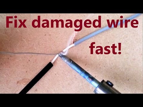 How to repair a damaged wire (low voltage)