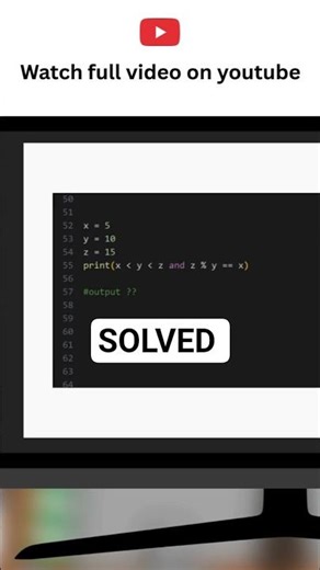 Solution - Chained Comparison and Modulus