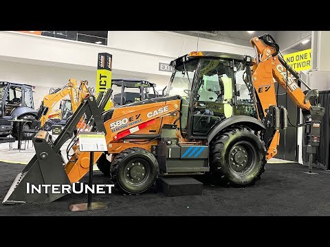 CASE 580EV World's First Fully Electric Backhoe Loader