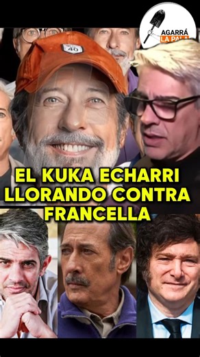 Agarra la Pala on Instagram: "EL KUKA PABLO ECHARRI LLORANDO CONTRA FRANCELLA #AGARRALAPALA #MILEI #INCAA #FRACELLA #pabloecharri #KIRCHNERISMO"